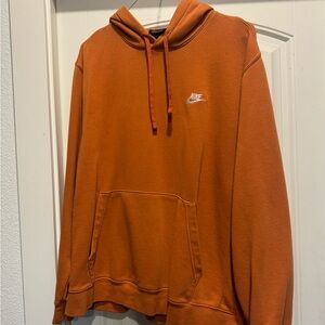 Nike Men's Burnt Orange Hoodie
